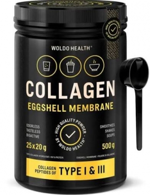 WoldoHealth Kolagen s práškem z membrány vaječné skořápky 500 g