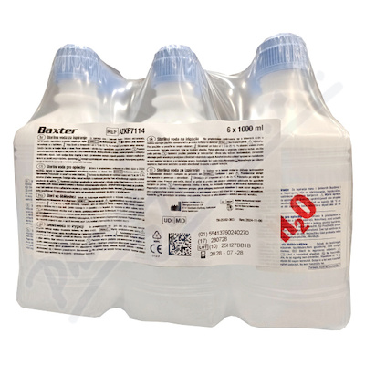 Sterilní voda pro oplachy 6x1000ml