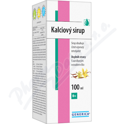Kalciový sirup 100ml Generica