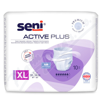 Seni Active Plus inkon.plen.kalhotky XL 10ks