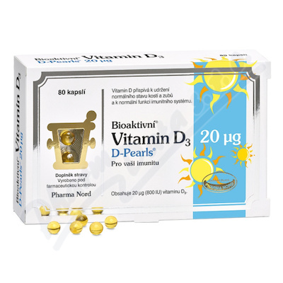 Pharma Nord Bioaktivní Vitamin D3 D-Pearls cps.80