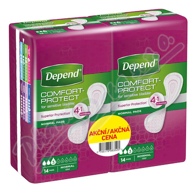 Depend Normal inkont.vložky ženy Duopack 2x14ks