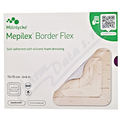 Mepilex Border Flex krytí 15x15cm 5ks
