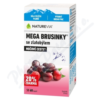 NatureVia Mega brusinky cps.60