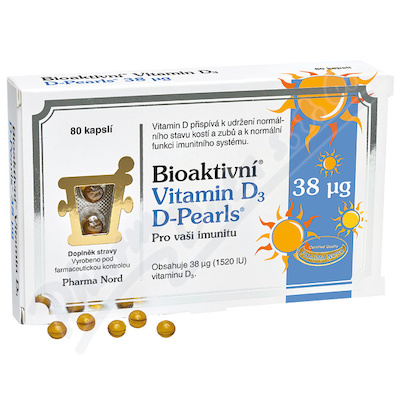 Pharma Nord Bioaktivní Vit.D D-Pearls 38mcg cps.80