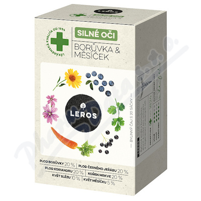 LEROS Silné oči borůvka&měsíček čaj 20x1.5g
