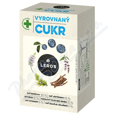 LEROS Vyrovnaný cukr čaj 20x1g
