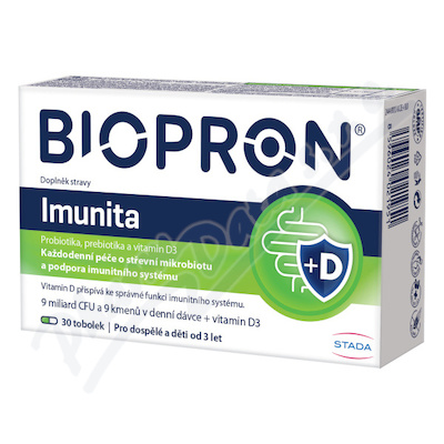 Biopron Imunita probiotika + vitamin D tob.30