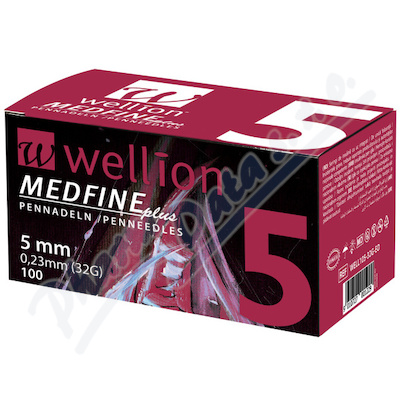 Wellion MEDFINE jehly inz.pera 0.23x5mm 32G 100ks