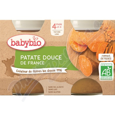 BABYBIO sladké brambory 4m+ 2x130g