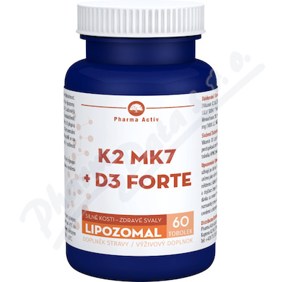 Lipozomal K2 MK7+D3 forte tob.60