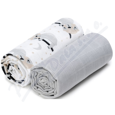 T-TOMI Látkové osušky Exclusiv 100x90cm 2ks Sloths