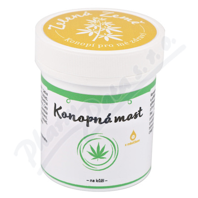 Zelená Země konopná mast na kůži s měsíčkem 100ml