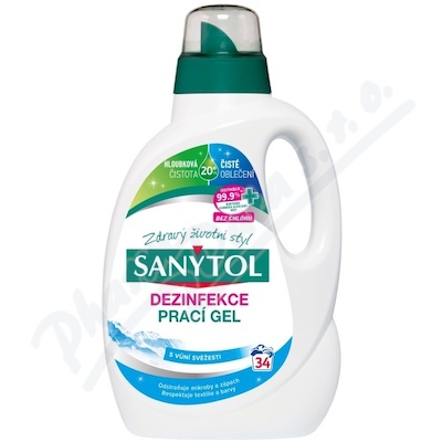 SANYTOL dezinfekce prací gel vůně svěžesti 1.7L