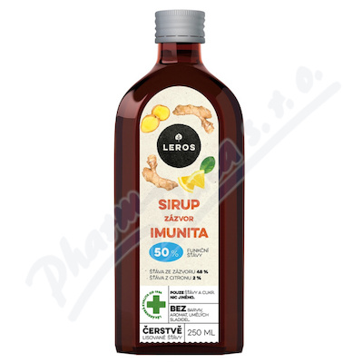 LEROS Sirup Imunita zázvor 250ml