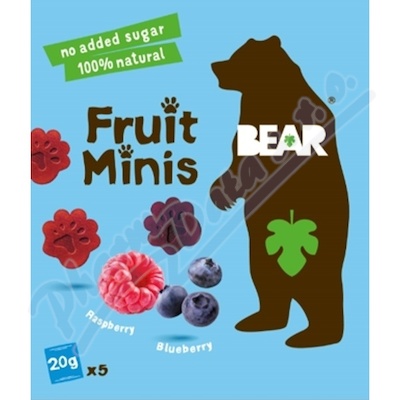 BEAR Fruit Minis Raspberry&Blueberry 5x20g