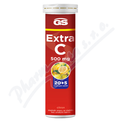 GS Extra C 500mg citron eff.tbl.20+5