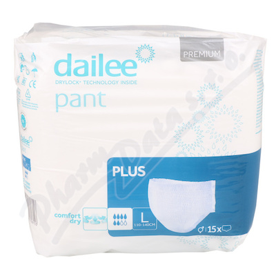 Dailee Pant Premium inkont.kalhotky Plus L 15ks