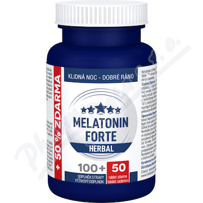 Melatonin Forte Herbal tbl.100+50 zdarma