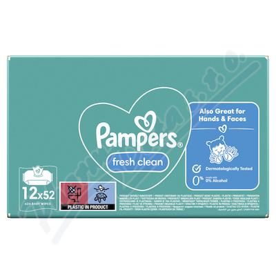 Pampers Fresh Clean ubrousky 12x52ks