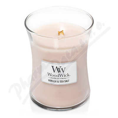 WoodWick Vanilla&Sea Salt vonná svíčka 275g