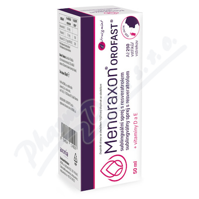 Menoraxon OROFAST sublin.sprej s resveratrolem50ml