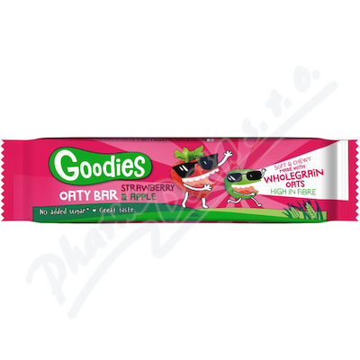 Goodies ovesná tyčinka jahody a jablko 23g