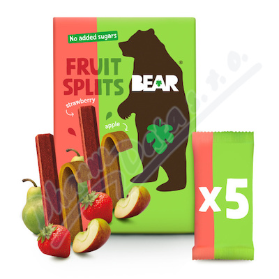 BEAR Fruit Splits Strawberry&Apple 5x20g