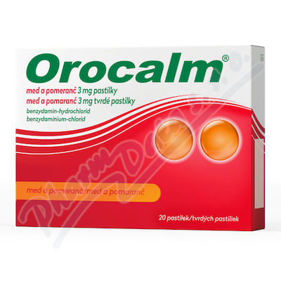 Orocalm med a pomeranč 3mg pas.20