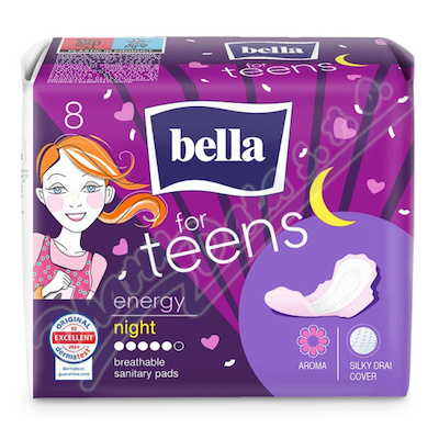 Bella for teens hygienické vložky Energy night 8ks