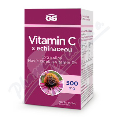 GS Vitamin C 500mg s echinaceou tbl.70+30