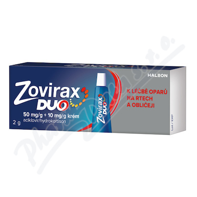 Zovirax Duo 50mg/g+10mg/g crm 1x2g II