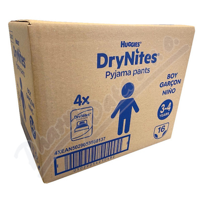 DryNites natah.kalh.chl.JUM 3-4roky/12-21kg/4x16ks