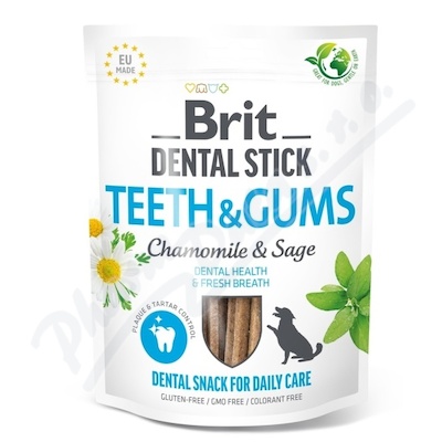 Brit Dental Stick Teeth&Gums Chamomile&Sage 7ks