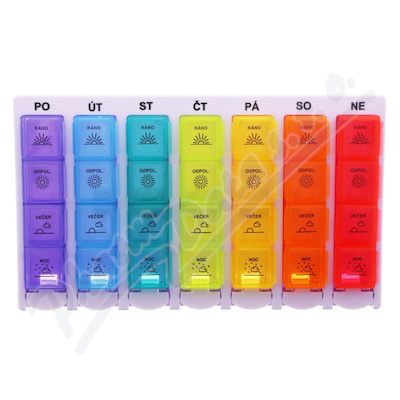 Dávkovač léků 7 dní ráno/odpoledne/večer/noc