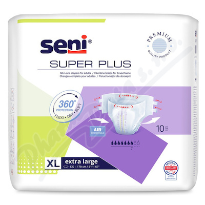 Seni Super Plus inkon.plenkové kalhotky XL 10ks