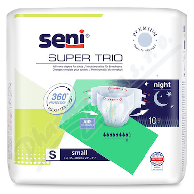 Seni Super Trio inkon.plen.kalh.s lepítky S 10ks