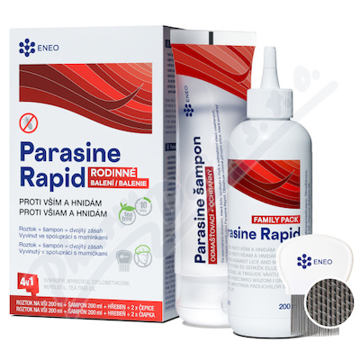 Parasine Rapid roztok+šampon vši/hnid.2x200ml ENEO