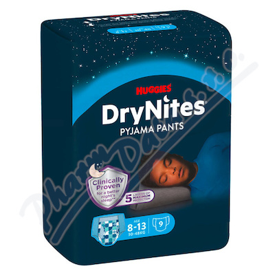 DryNites natah.kalhotky chlap.8-13let/30-48kg/9ks