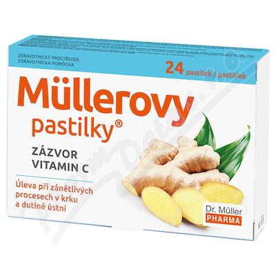 Müllerovy pastilky se zázvorem 24ks ZP