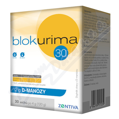Blokurima 2g D-manózy sáčky 30x4g