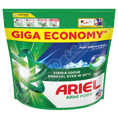 Ariel Mountain Spring Allin1 gel.kap.na praní 70ks