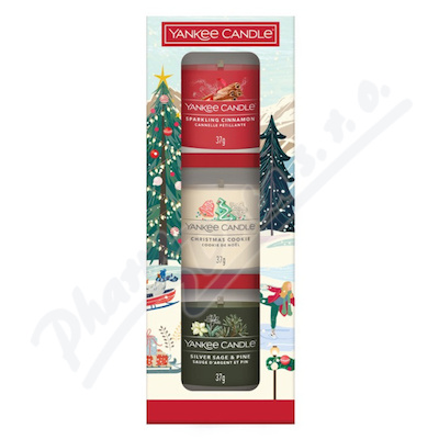 Yankee Candle vánoční dárk.sada 3 vonných svíček