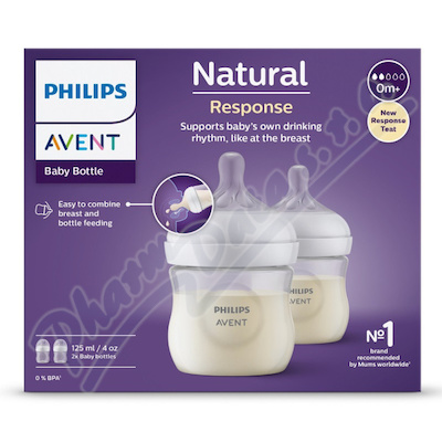 Philips AVENT Láhev Natural Response 2x125ml 0m+