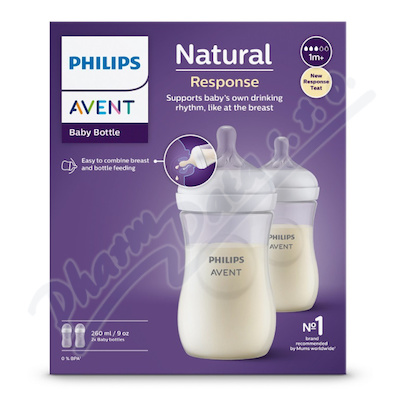 Philips AVENT Láhev Natural Response 2x260ml 1m+