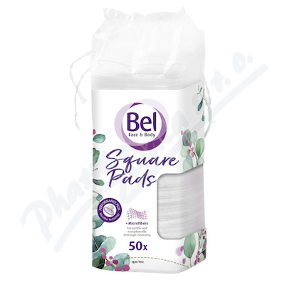 Bel Face&Body Cosmetic odlič. tamp. čtvercové 50ks