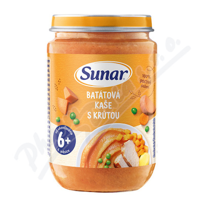 Sunar příkrm Batátová kaše s krůt.od ukon.6m+190g