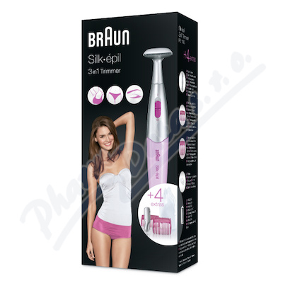 Braun Silképil zastřihovač 3v1 růžový