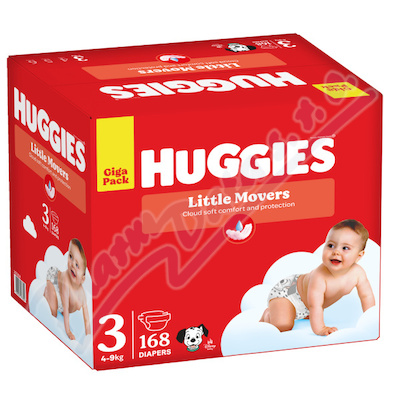 HUGGIES Little Movers 3 4-9kg 168ks box