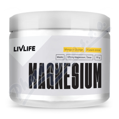 LIVLIFE Magnesium Malate mango a pomeranč 111g